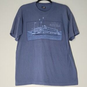 90s Vintage Showboat Show Boat Branson Belle Graphic Shirt Tee VTG 1990s Large